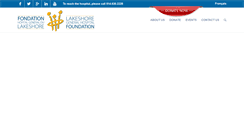 Desktop Screenshot of fondationlakeshore.ca