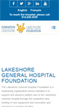 Mobile Screenshot of fondationlakeshore.ca